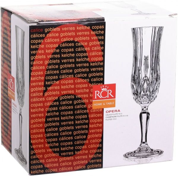 Набор бокалов для шампанского Opera 130 мл 6 шт. RCR