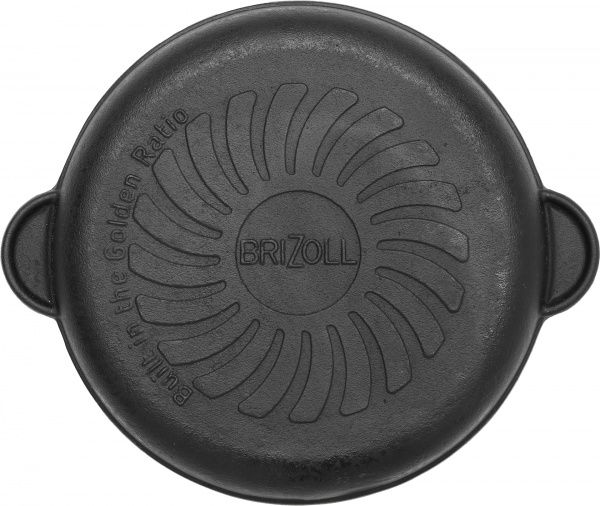 Сковорода чугунная без ручки 18x2,5 см 559-010 Brizoll