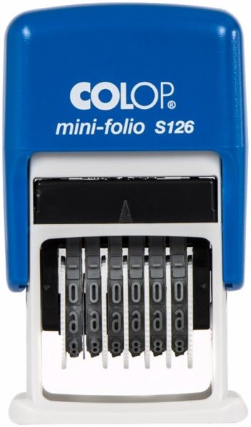 Мини-нумератор S126 6 разрядов 3,8 мм Colop