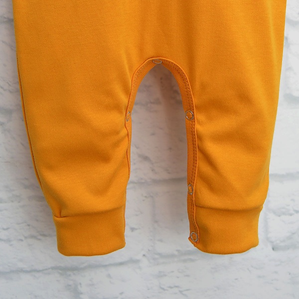 Ромпер-реглан для хлопчика Blanka Ведмідь р.80 жовтий 110176 