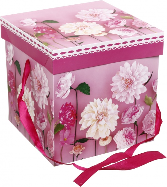 Коробка складная Полосы/горох 20x20x20 см (EBXM9801)