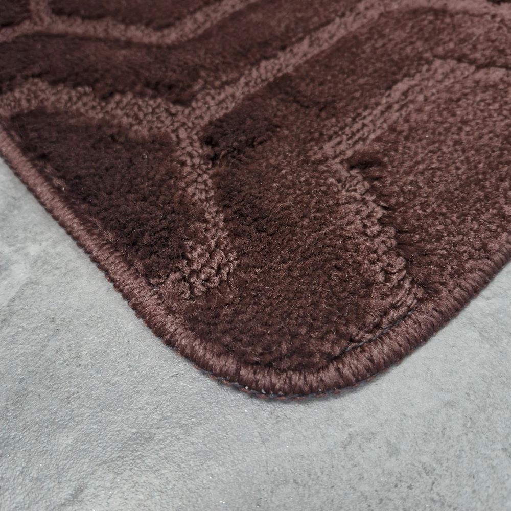 Набор ковриков Dariana Standard 60x100+60x50 шоколадная геометрия