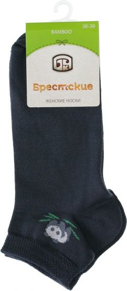 Шкарпетки БЧК Bamboo р. 38-39 темно-сірий 1502 
