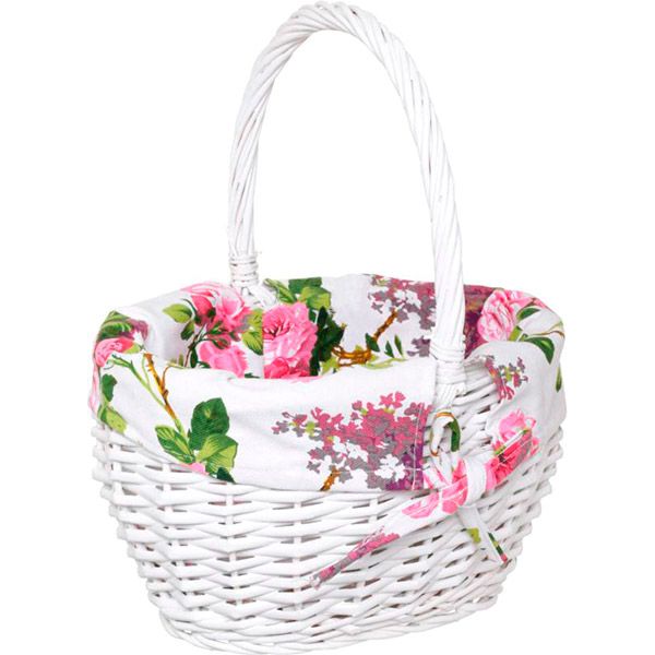 Корзина плетеная с текстилем 29х23х16 TA06-152-2 