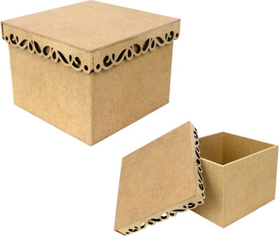 Коробка с фигурной крышкой 2 15х15х13 см Rosa Talent 