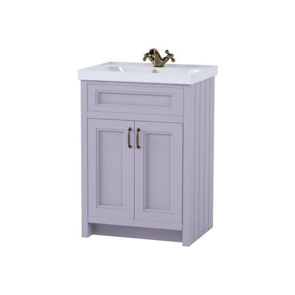 Тумба напольная Aqua Rodos WATERFORD с умывальником FRAME 60 см мокко мат