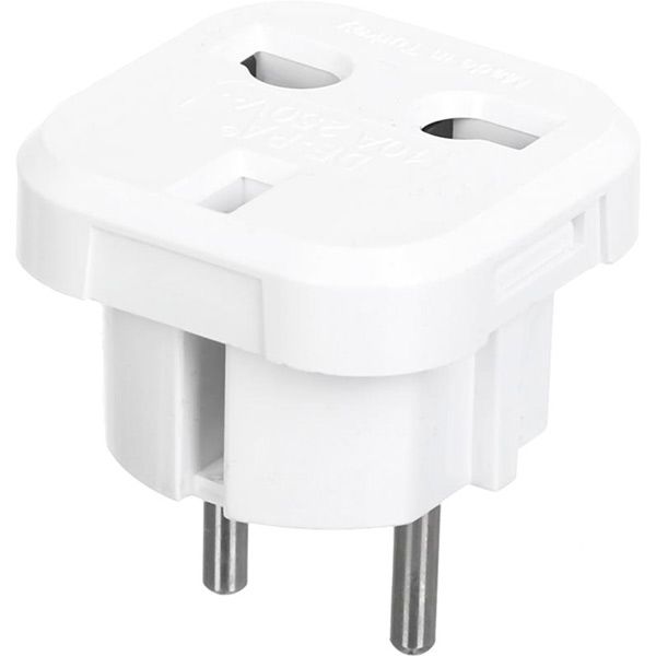 Перехідник De-Pa без заземлення 1 гн. білий 11108 WHITE 