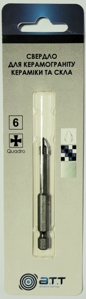 Свердло A.T.T. по склу та кераміці S4 6 мм