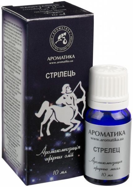 Аромакомпозиция Ароматика Стрілець серія Знаки зодіаку 10 мл 