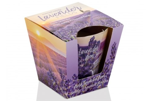 Свеча ароматическая Bartek Candles Лавандовые поля (115 г) 