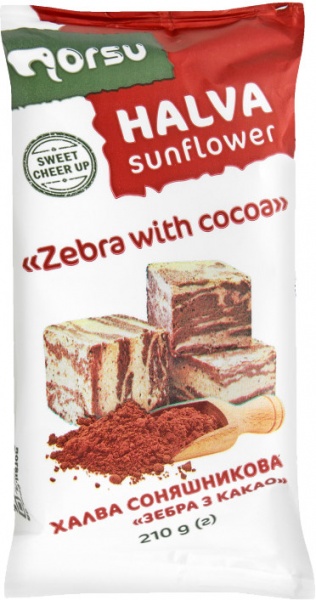 Халва ТМ Bon Day подсолнечная Зебра из какао 4820122994584