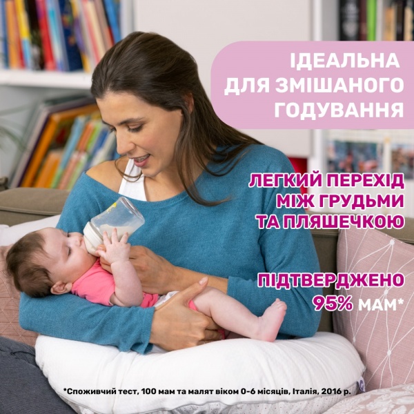 Пляшка дитяча Chicco Natural Feeling NEW 330 мл 6м+