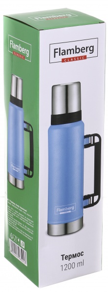 Термос Tough 1200 мл блакитний (SL-120SDL) Flamberg