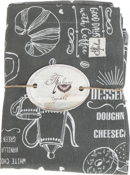 Дорожка Grey Breakfast 40x120 см серый Прованс 