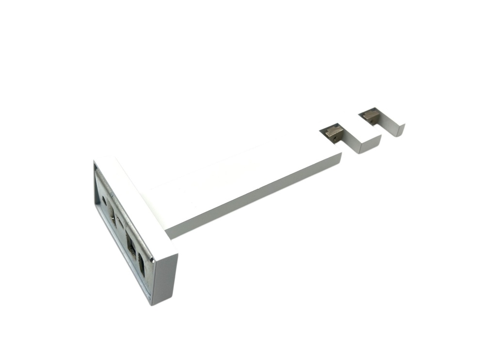 Держатель для карниза Quadrum Square line двойной 17 см белый 1 шт.