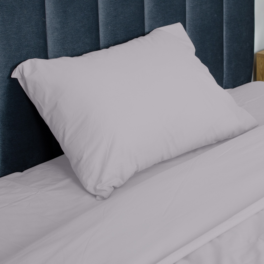 Простирадло на резинці Моно 180x200 см сизий