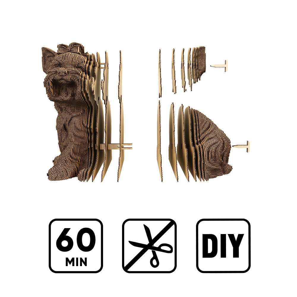 Конструктор картонный Cartonic 3D Puzzle YORKSHIRE TERRIER CARTYORK