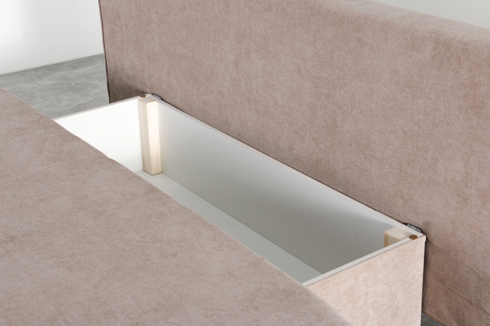 Диван прямой Элегант Эписофт Маями бежевый 1950x860x860 мм