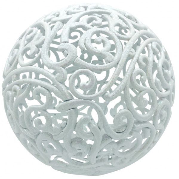 Куля ажурна MISLT d20 см BALL200-0 білий