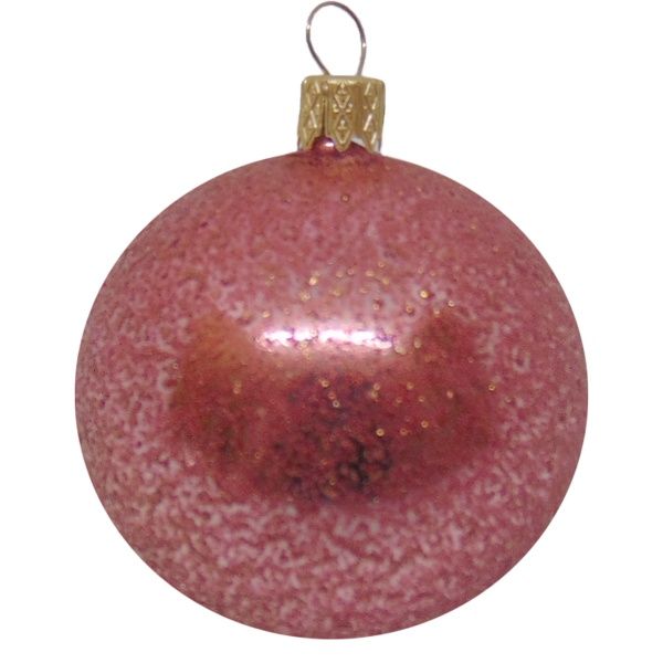 Куля новорічна d80 АХ17 2342 світла фуксія