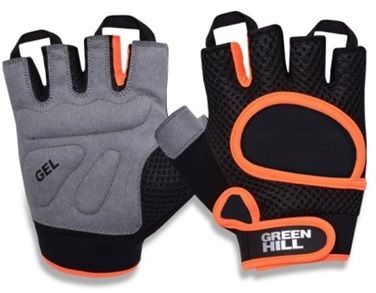 Перчатки для фитнеса Green Hill WLG-6526 р. XL черно-серый 