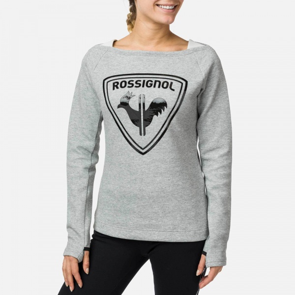 Джемпер Rossignol W LIFETECH ROUND NECK RLIWS04-280 р. S серый