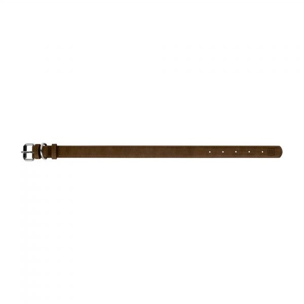Нашийник WAUDOG Eco екошкіра металева пряжка (ширина 15 мм, довжина 27-36 см) коричневий