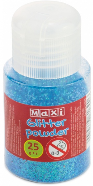 Блестки декоративные неоновый голубой MX61690 1 шт. Maxi