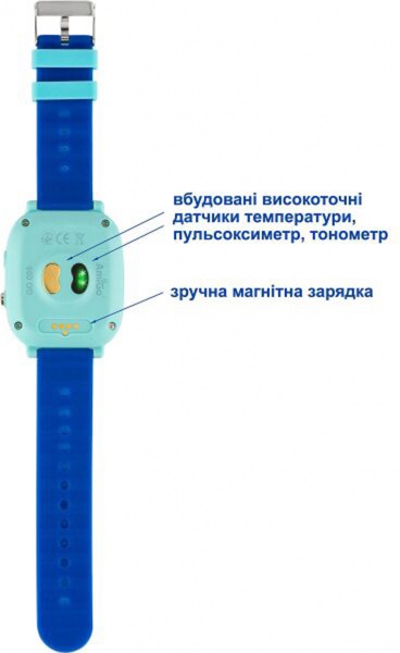 Смарт-часы AmiGo GO005 4G WIFI Thermometer blue