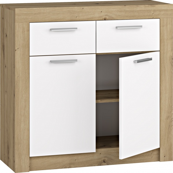 Комод Грейд Марлин 930х900х348 мм дуб артизан/белый альба 