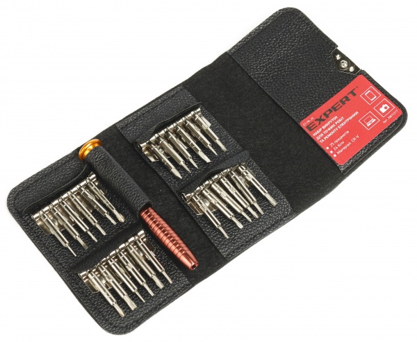 Набір викруток Expert для точних робіт та ремонту електроніки 25 предметів ET-PK-25