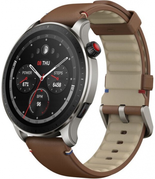 Смарт-годинник Amazfit GTR 4 vintage brown leather (955545)