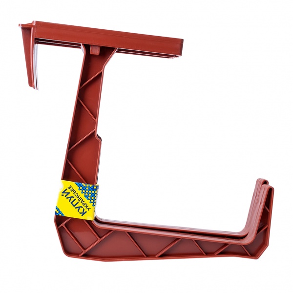 Крепление для балконного ящика Алеана комплект 2 шт 28х2,3x23 см терракот 