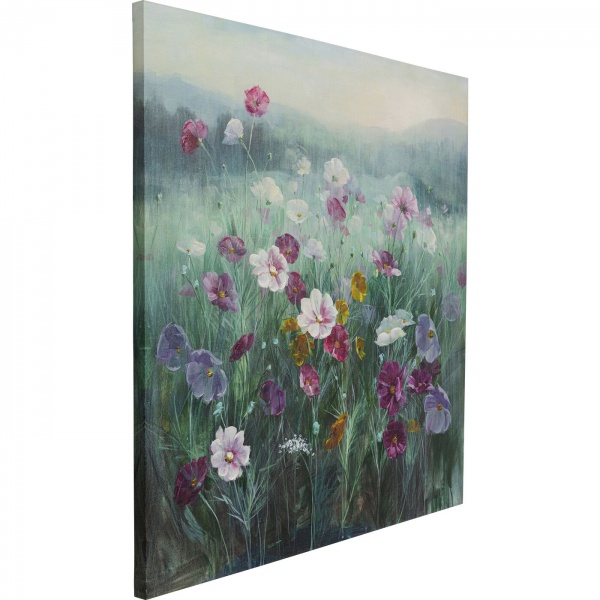 Картина на холсте Пастельные цветы 120x120 см KARE Design 53836 