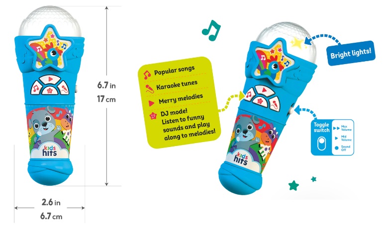 Микрофон Kids Hits KH16/003