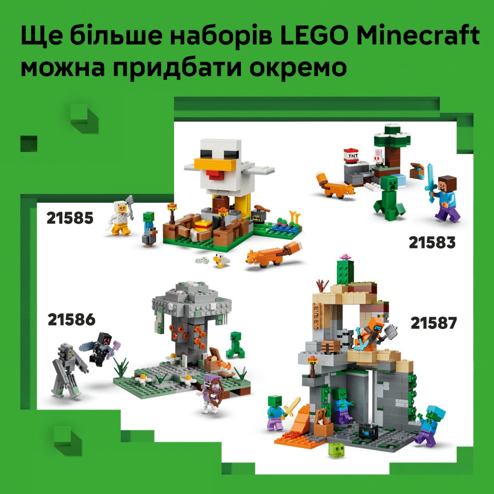 Конструктор LEGO Minecraft Подорож до Нижнього світу та Порталу до Краю 21584