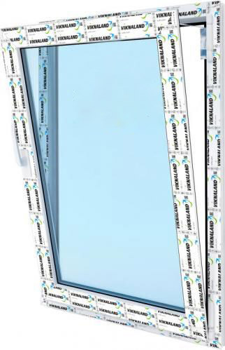Вікно поворотно-відкидне VIKNALAND В 70 600x1000 мм праве 