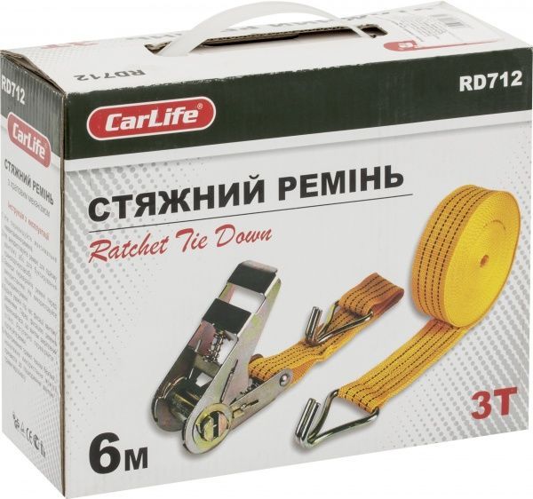 Стяжка для кріплення вантажу RT712  Carlife