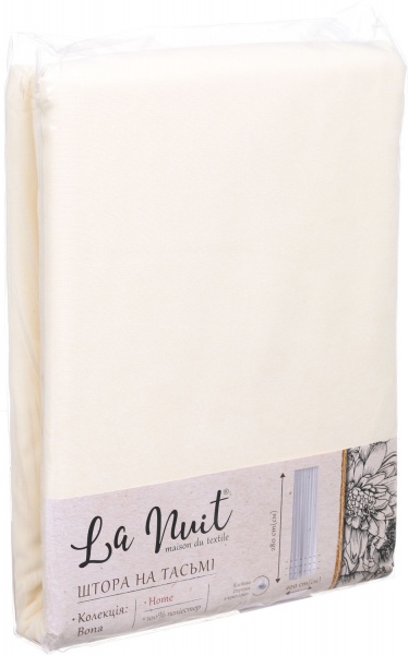 Штора Bona 200х280 см молочний La Nuit