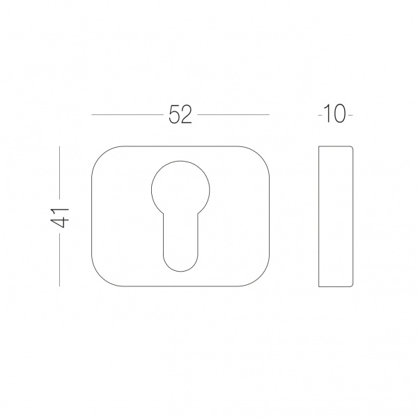 Накладка до замка Linde E16 black PZ чорний