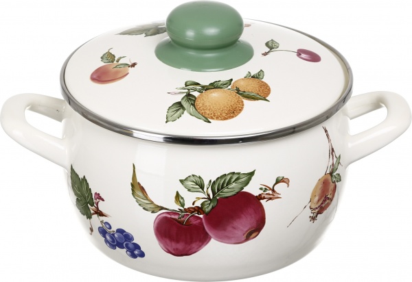Кастрюля с крышкой Фрукты 16 см 2.4 л Принц Металл 362149 Metrot