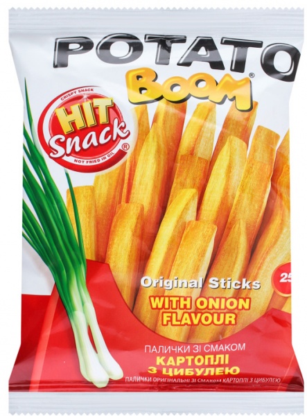 Смужки картопляні Potato Boom з цибулею 25 г
