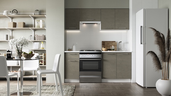 Кухня Ника Цемент готика Грейд МДФ 1,8 м 