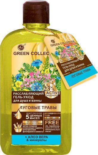 Гель для душа Green Collection Луговые травы 500 мл