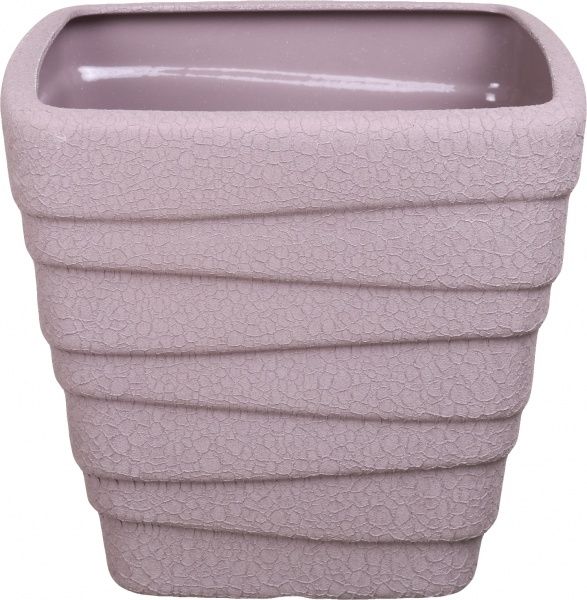 Горшок керамический Ориана-Запорожкерамика Квадрат №1 Волна шелк квадратный 15л аметист 