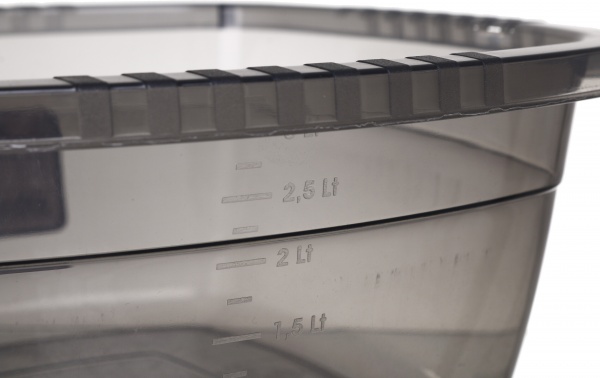 Миска квадратна напівпрозора сіра 3 л Follow Me