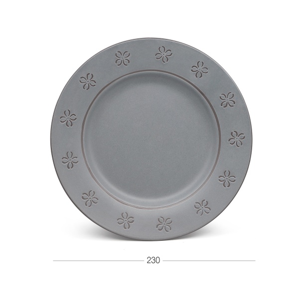 Тарелка обеденная Серый кардинал 23 см MVM