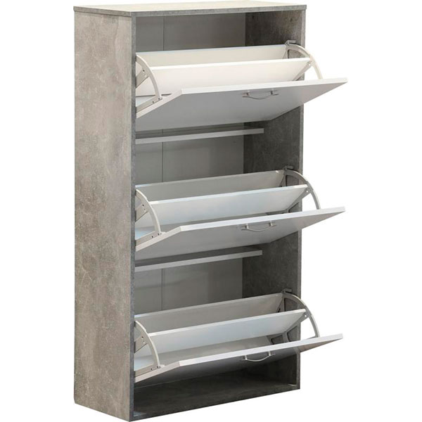 Тумба для обуви Дачице 2 300x700x1270 мм бетон/нимфея альба
