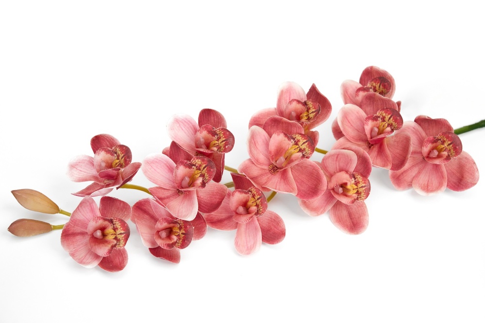 Квітка штучна Орхідея 79 см рожева