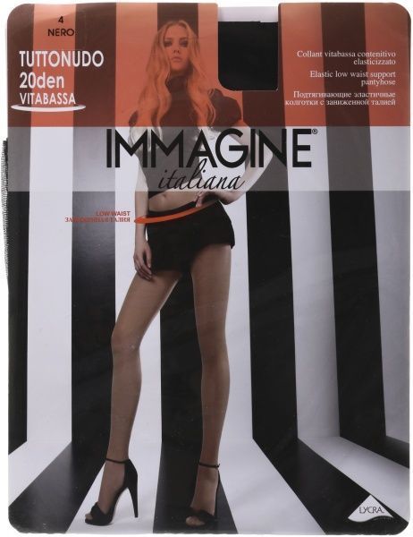 Колготки женские Immagine Tutto nudo 20 Den Nero р. 4 черный 1 шт. 